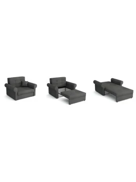 VIVA 2 SILVER SOFA BED