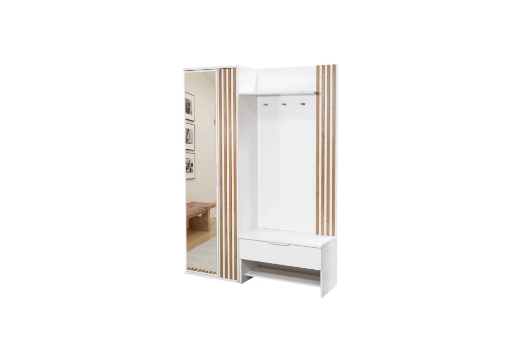 MILO HALLWAY SET WITH LAMELLAS - CJC Furniture